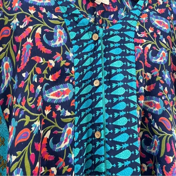 Kantha Bae Women Bowie Muu Jumpsuit Hippie Bohemian Lagenlook Abstract Free Size - Picture 6 of 16